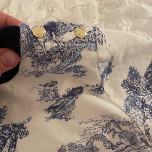 Chloe Toile de Jouy Girls Dress - size 5 - Picture 3 of 6